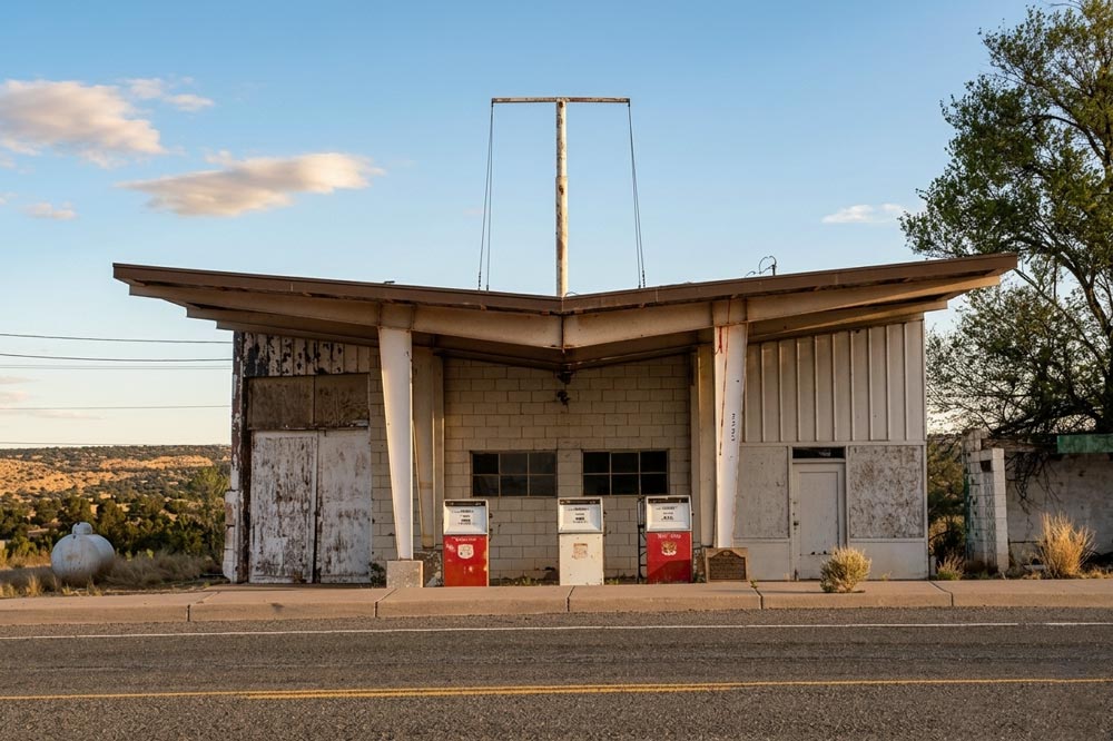 Abandoned gas station